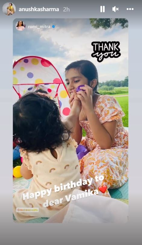 Anushka Sharma shares unseen photo of daughter Vamika on first birthday