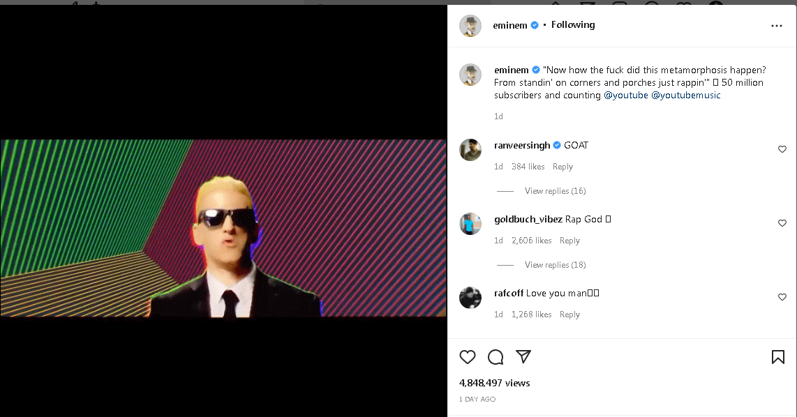 Ranveer Singh says Eminem is Greatest of All Times