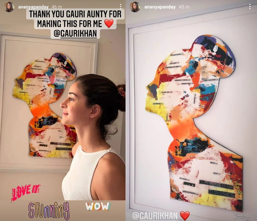 Ananya Panday has shared two pictures on Instagram Stories.