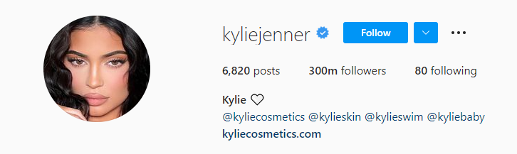 Kylie Jenner becomes first female celebrity to reach 300 million followers on IG