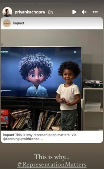 Representation matters: Priyanka Chopra shares viral picture of 2-year-old boy watching Encanto
