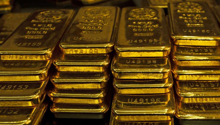 Image showing stacks of gold bars — AFP/File