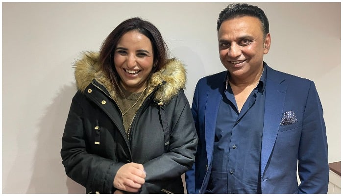 Tik Tok star Hareem Shah (L) and former PTI candidate Daniyal Malik (R) — Photo provided by author.