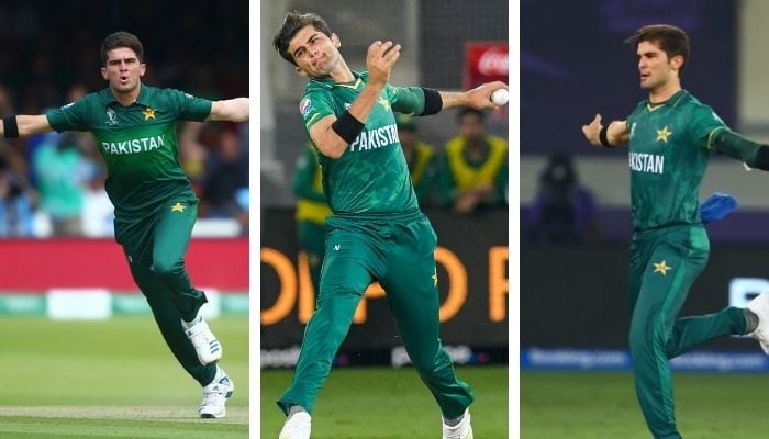 Shaheen Shah Afridi, the left-arm fast bowlers at  ICC Mens T20 World Cup. Photos: ESPNcricinfo
