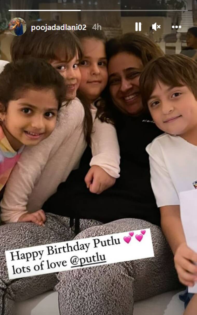 Shah Rukh Khan’s manager Pooja Dadlani posts candid pic of AbRam & Karan Johar’s kids