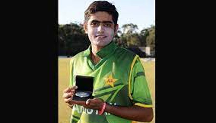 Pakistan Skipper Babar Azam during during his U19 days. — PCB/File