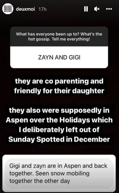 Did Zayn Malik and Gigi Hadid spend the holidays together post breakup?