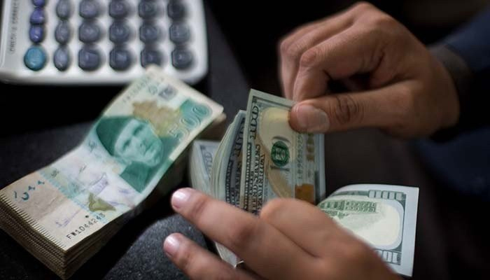 Image showing a person counting dollars from a stack — AFP/File