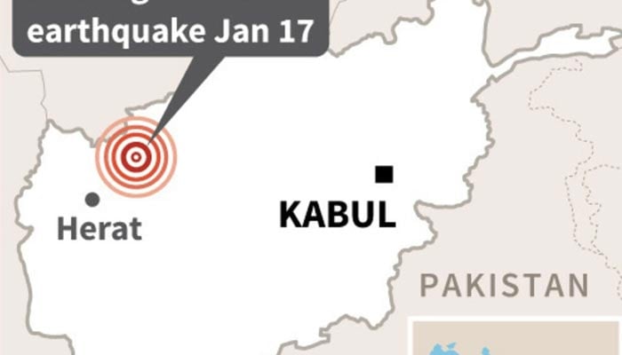 Image showing a map of Afghanistan pinpointing the epicentre of the quake— AFP/Flle