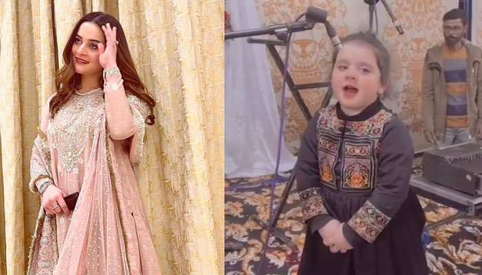 Watch: Aiman Khan babygirl Amal owns the stage with her singing