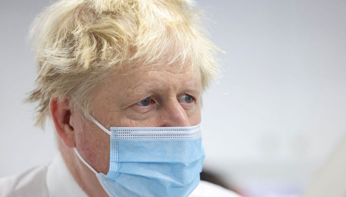 Britains Prime Minister Boris Johnson visits Finchley Memorial Hospital, an NHS (National Health Service) community hospital, in North London, Britain January 18, 2022.