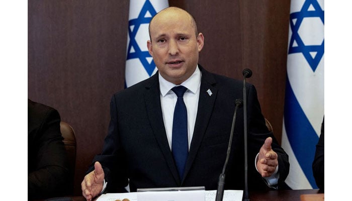 Israeli Prime Minister Naftali Bennett chairs the weekly cabinet meeting in Jerusalem, Israel December 12, 2021. — Reuters/File