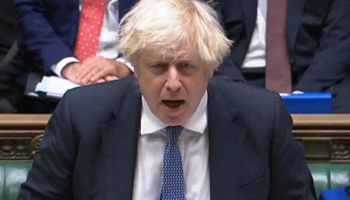 UK PM Boris Johnson said the extraordinary vaccination campaign had made the change possible. File photo