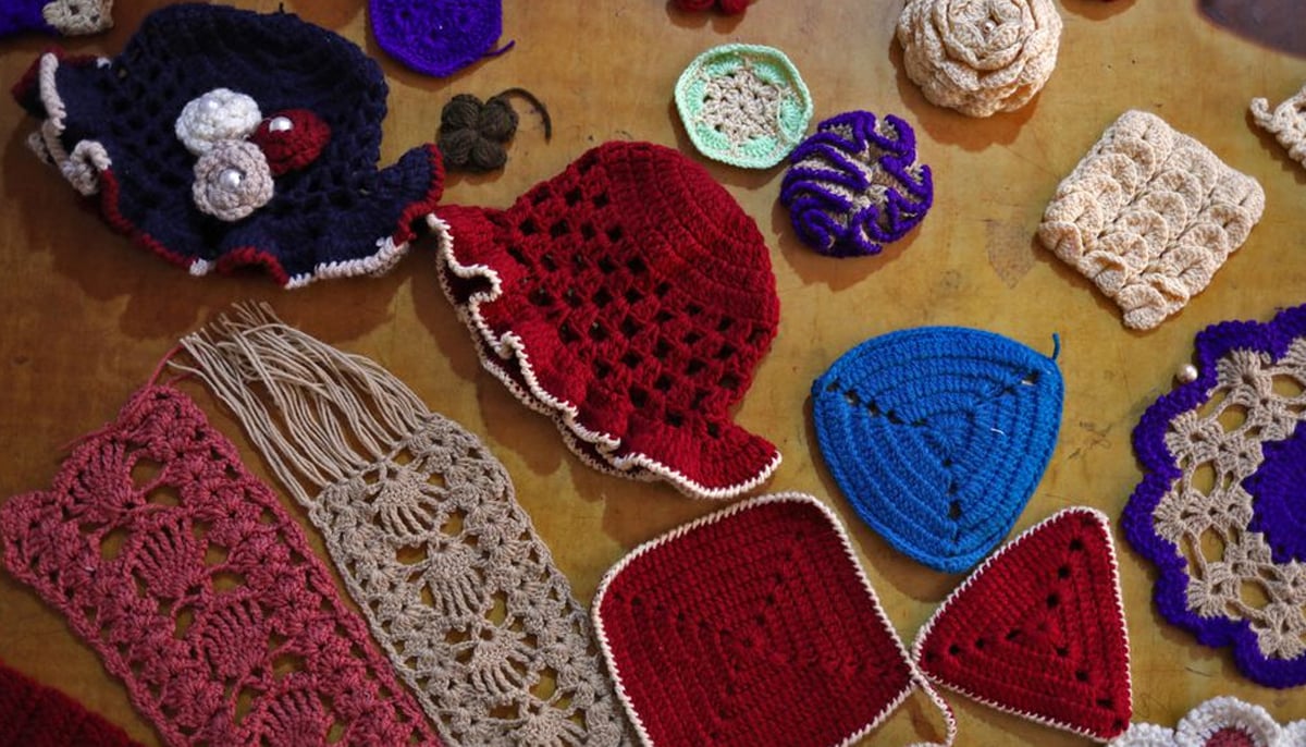 Knitted products are pictured at a sewing workshop in Kabul, Afghanistan January 15, 2022. — Reuters