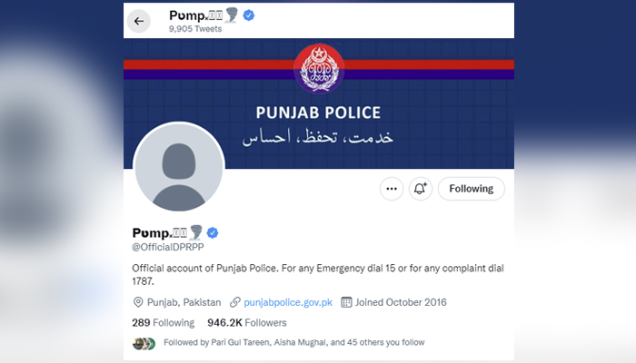 The hacked account of Punjab Police. Photo: Twitter