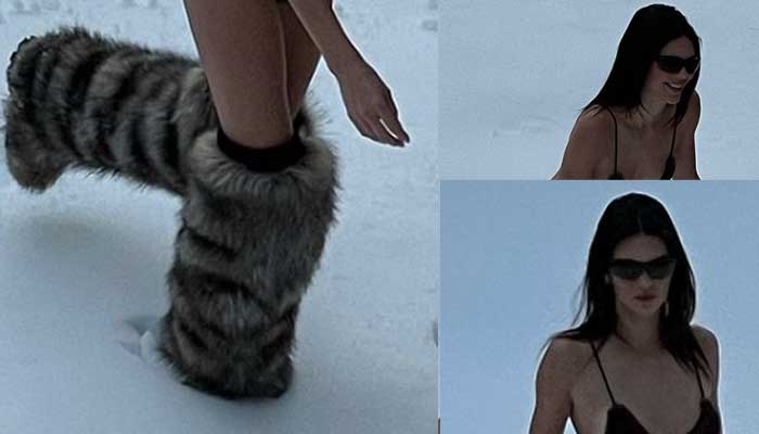 Kendall Jenner mengesampingkan hawa dingin saat dia menabrak salju di atas kecil di tengah asmara dengan Devin Booker
