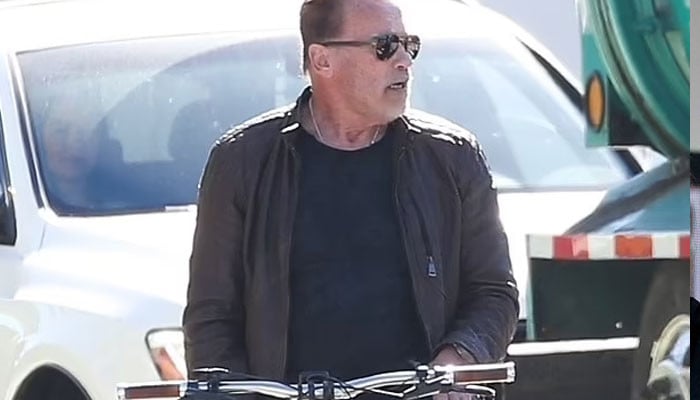 Arnold Schwarzenegger spotted riding bike day after multi-vehilce accident - Geo News