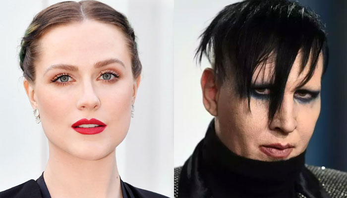 Evan Rachel Wood and Marilyn Manson 