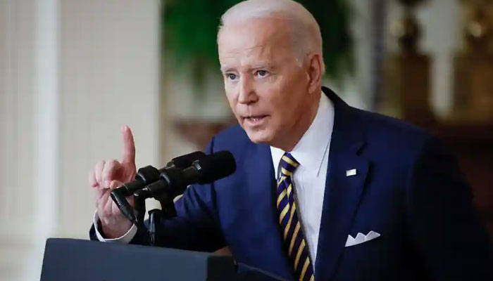 Biden was caught insulting a journalist on a live microphone. File photo