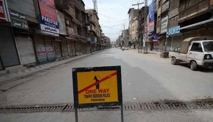 Lockdown has been imposed in different areas of Peshawar. File photo