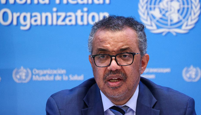 Tedros Adhanom Ghebreyesus, Director-General of the World Health Organization (WHO), speaks during a news conference in Geneva, Switzerland, December 20, 2021. — Reuters