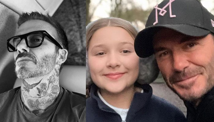 David Beckham is inconsolable after daughter Harper confesses she has a crush