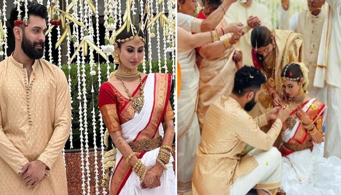 Mouni Roy makes for a stunning South Indian bride as she marries Suraj Nambiar