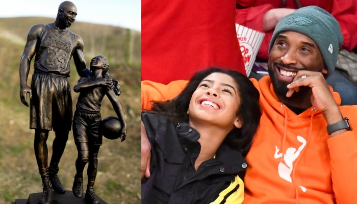 Kobe Bryant and his daughter Giannas statue was erected on the 2nd anniversary of their fatal helicopter crash