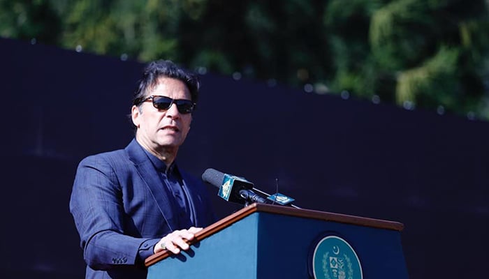 Prime Minister Imran Khanaddressing at an event on Criminal Law and Justice Reforms in Islamabad, on January 27, 2021. — Facebook