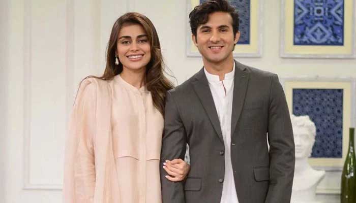 Star couple Sadaf Kanwal and Shehroz Sabzwari.— Instagram/File