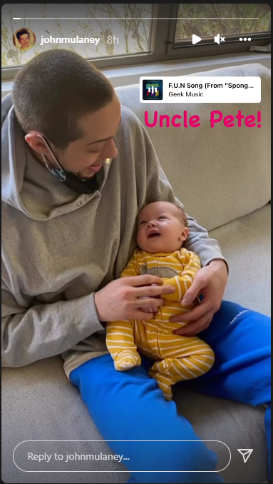 Pete Davidson’s pic with John Mulaney & Olivia Munns baby wins hearts on internet