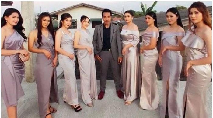 Watch: Man shares single home with 8 wives, lives happily