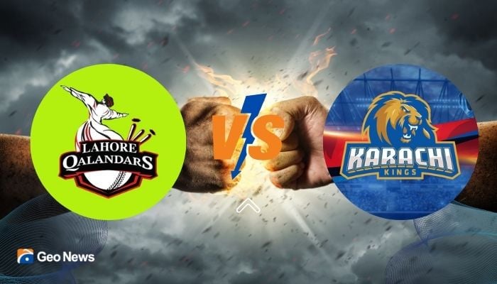 Lahore Qalandars and Karachi Kings to clash today at 7:30 pm at National Stadium Karachi. — Geo.tv