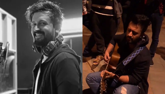 Atif Aslam bumps into Lahore students, croons for an impromptu jamming session