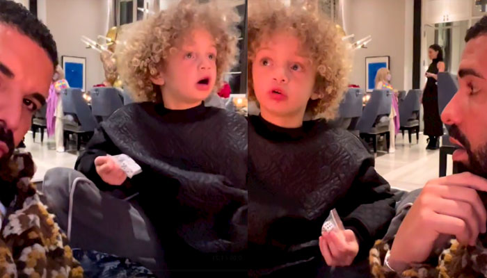Watch: Drake reacts to son Adonis Graham, 4, speaking French: ‘What did you say?’