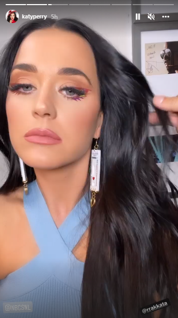 Katy Perry pairs bold make-up with Covid-19 test jewellery for ‘SNL’: see pics