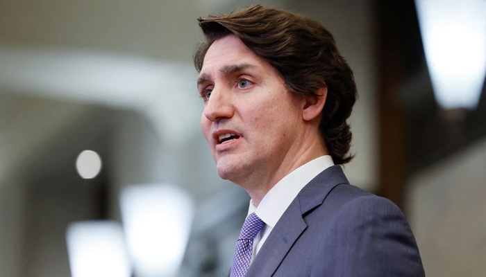 Canadas Prime Minister Justin Trudeau speaks during a news conference about Canadas military support for Ukraine, in Ottawa, Ontario, Canada, January 26, 2022. — Reuters