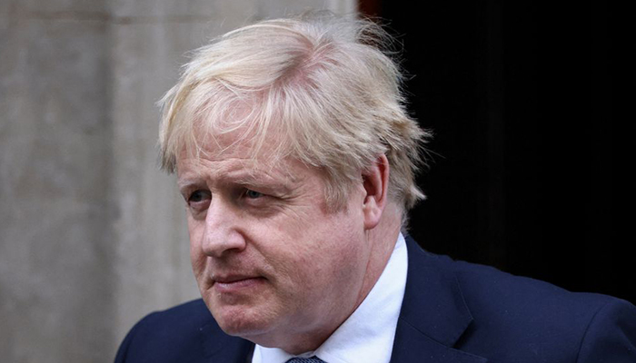 British Prime Minister Boris Johnson walks outside 10 Downing Street in London, Britain, January 31, 2022. — Reuters