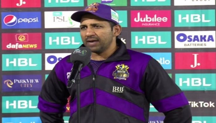 Quetta Gladiators captain Sarfaraz Ahmed. Photo –Twitter/@CricMady