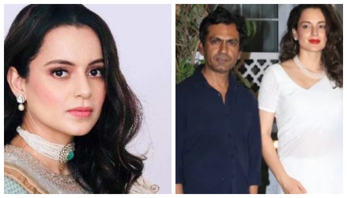 Kangana Ranaut oozes charm in white sari with Nawazuddin Siddiqui: Watch