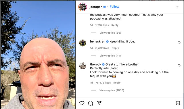 Dwayne Johnson shocks fans with public support for Joe Rogan after misinformation drama