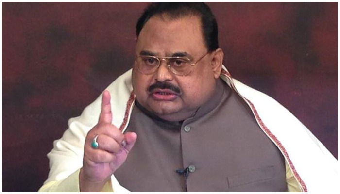 Leader and founder of the Muttahida Qaumi Movement (MQM) Altaf Hussain — MQM Facebook official page
