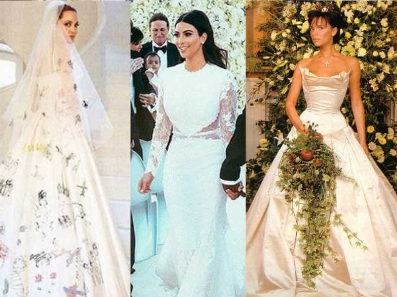 Angelina Jolie Wedding Dress Beautiful  The Hollywood Gossip
