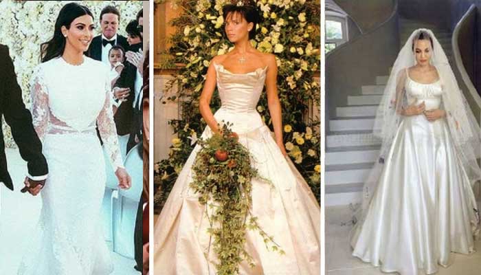 Victoria beckham wedding gown cheap