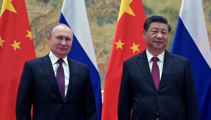 Russian President Vladimir Putin attends a meeting with Chinese President Xi Jinping in Beijing, China February 4, 2022. — Reuters