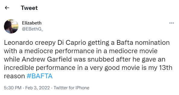 Andrew Garfield snubbed from BAFTA nominations, fans furiously blast the awards