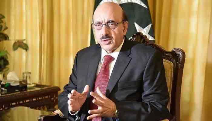 Ex-AJK president Sardar Masood Khan. -- Twitter/File