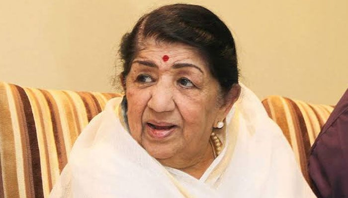 Indias legendary singer Lata Mangeshkar. Photo: Twitter/file