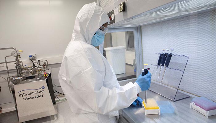 A production scientist works with samples during a visit by representatives of the Medicines Patent Pool, France and other European Union member states, at the Afrigen Biologics site in Cape Town, South Africa. — Reuters/File Photo