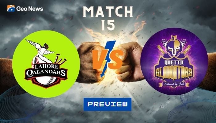 PSL 2022: Quetta Gladiators seek win against in-form Lahore Qalandars